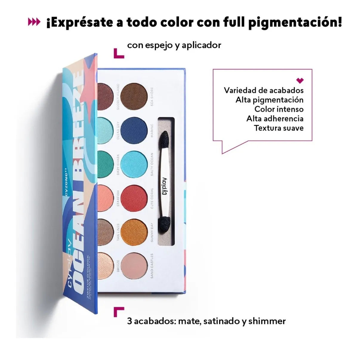 Cyzone Paleta De Sombras Twelve O'clock Cyplay