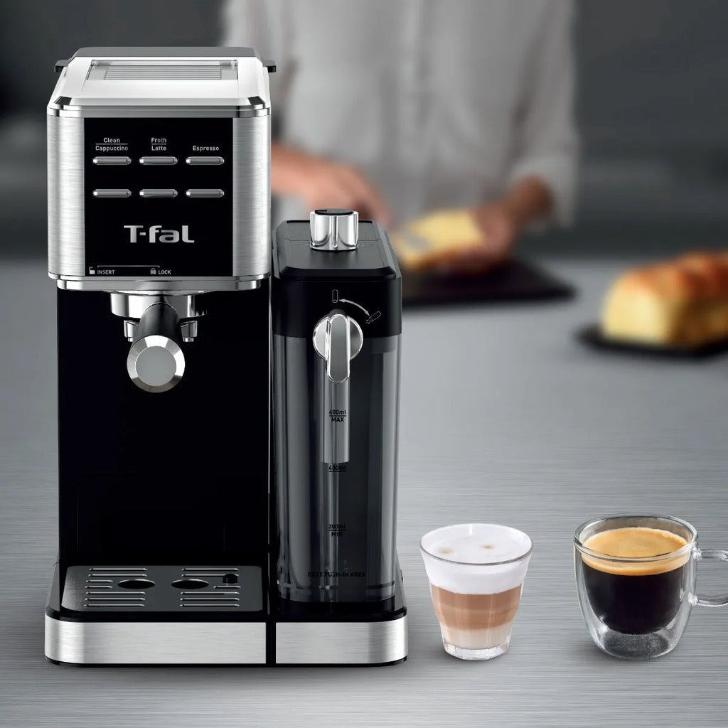 Cafetera Máquina De Espresso La-t, Manual, Lattes Perfectos, T-fal Ex452dx0