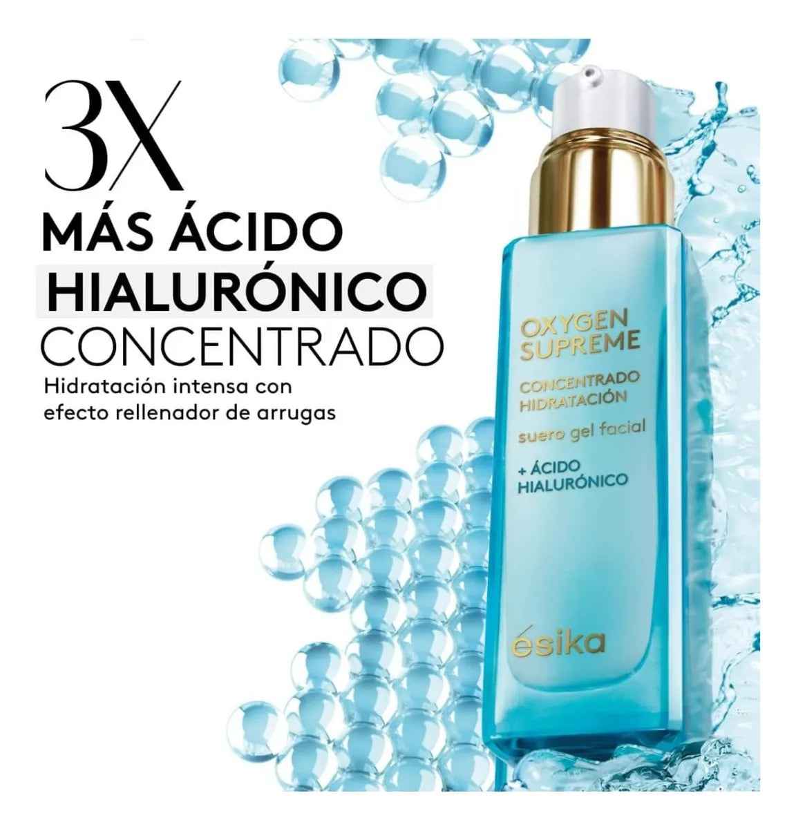 Suero Gel Facial Hidratante Ésika Oxygen Supreme Ac Hialurón