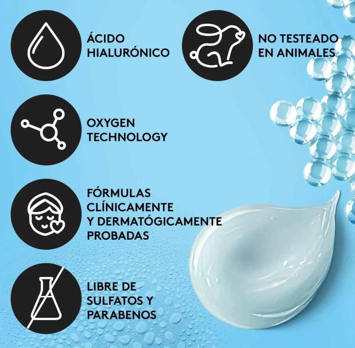 Suero Gel Facial Hidratante Ésika Oxygen Supreme Ac Hialurón