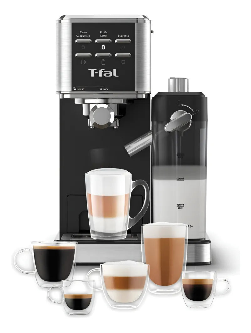 Cafetera Máquina De Espresso La-t, Manual, Lattes Perfectos, T-fal Ex452dx0